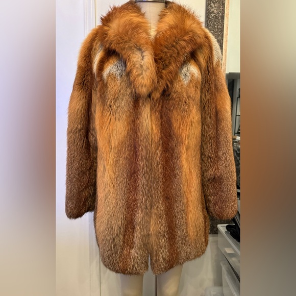 Red Fox Fur Coat - Picture 1 of 8